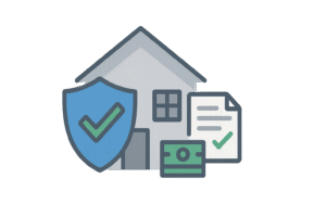 Illustration of a house protected by Georgia title insurance shield, highlighting ownership security and risks – Is Georgia title insurance worth it?