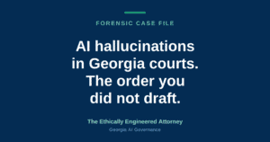 AI hallucinations in Georgia courts: the order you did not draft