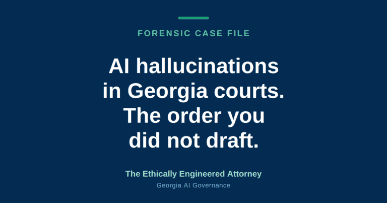 AI hallucinations in Georgia courts: the order you did not draft