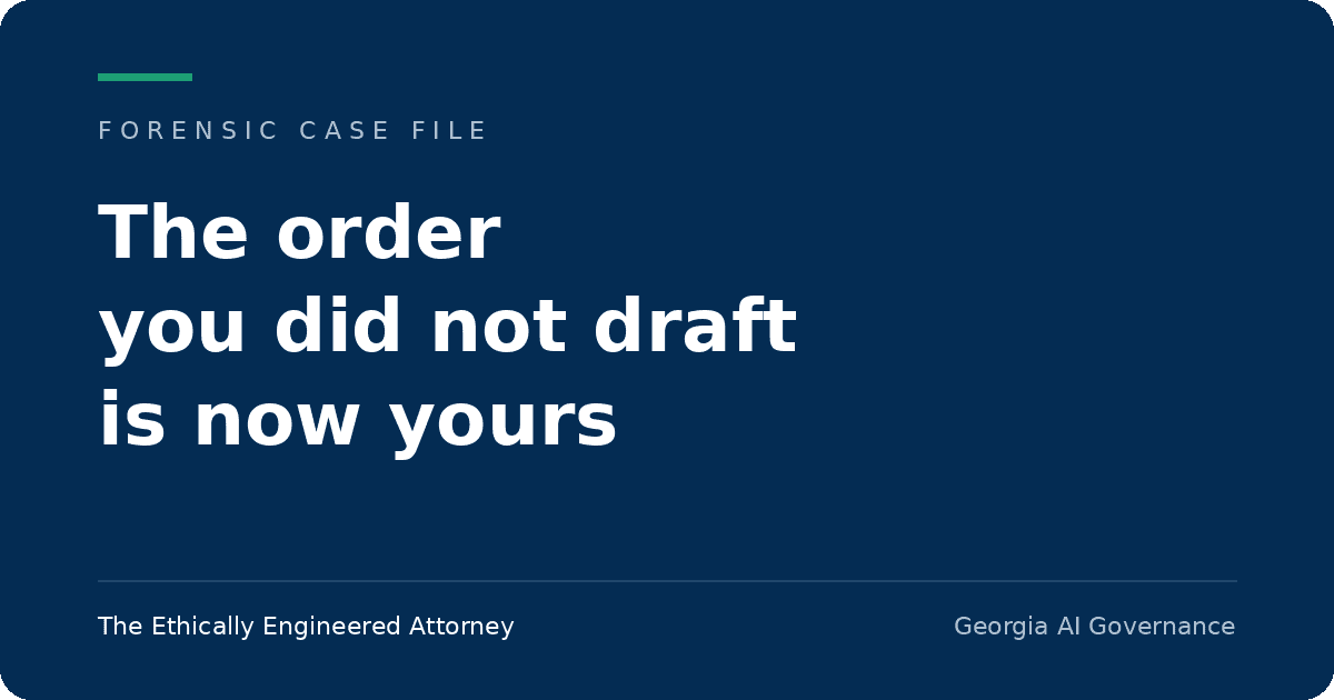 AI hallucinations in Georgia courts: the order you did not draft