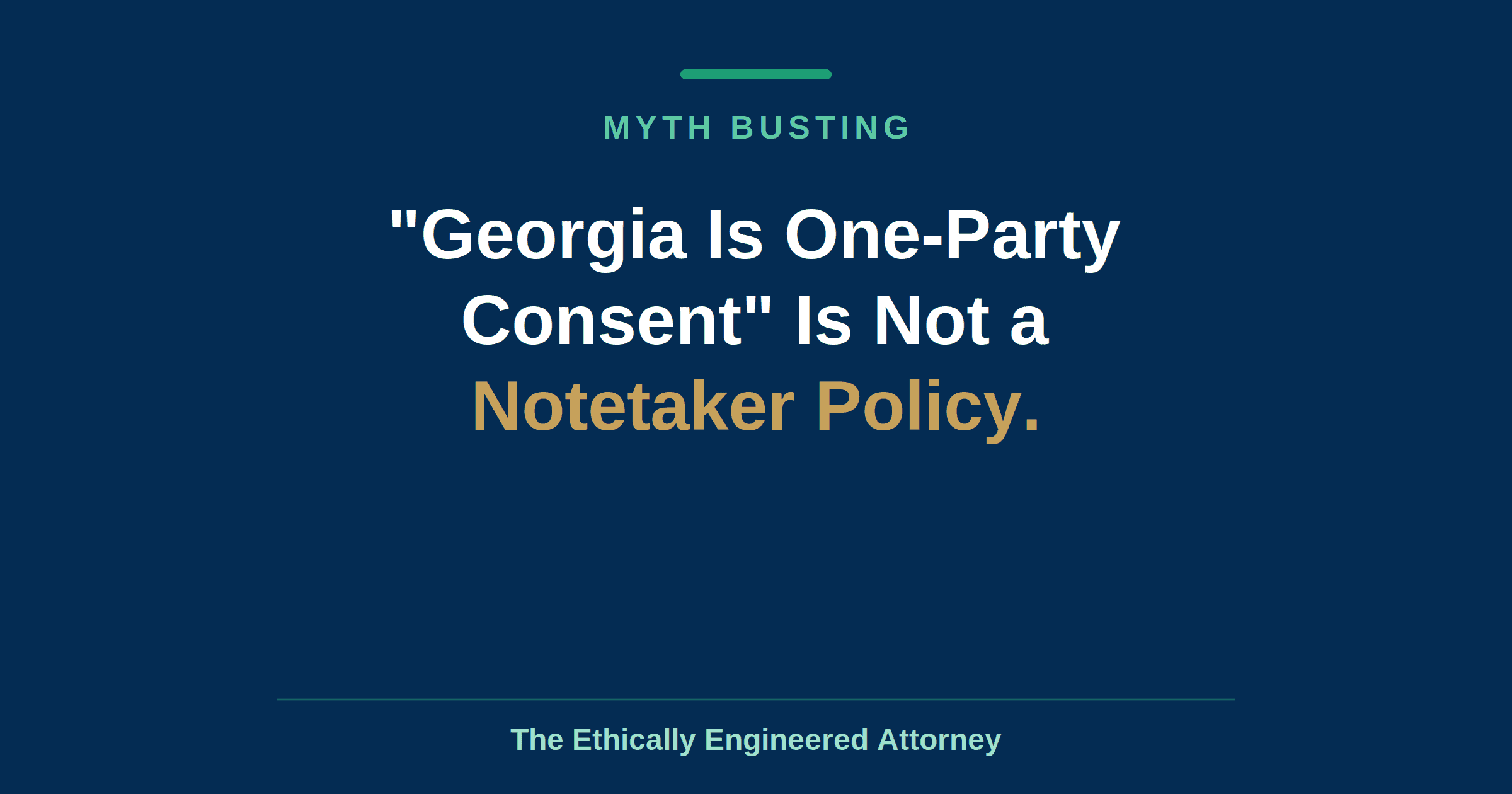 One-party consent and AI meeting notetakers, a Georgia law firm governance risk