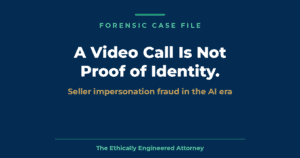 Seller impersonation fraud: a video call is not proof
