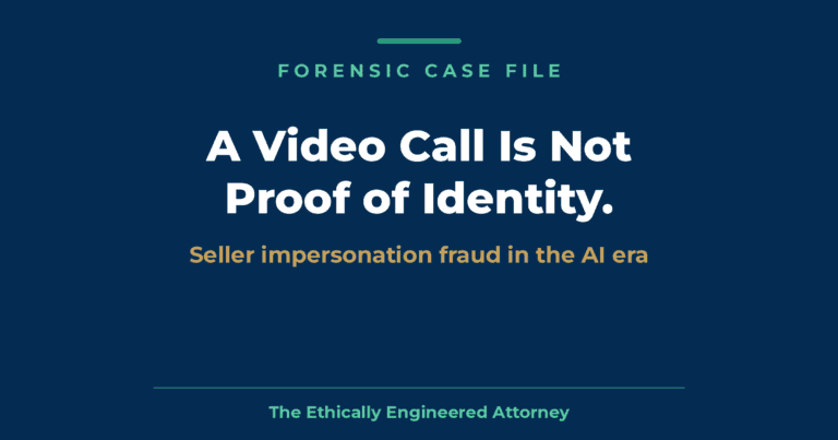 Seller impersonation fraud: a video call is not proof